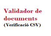 Validador de documents